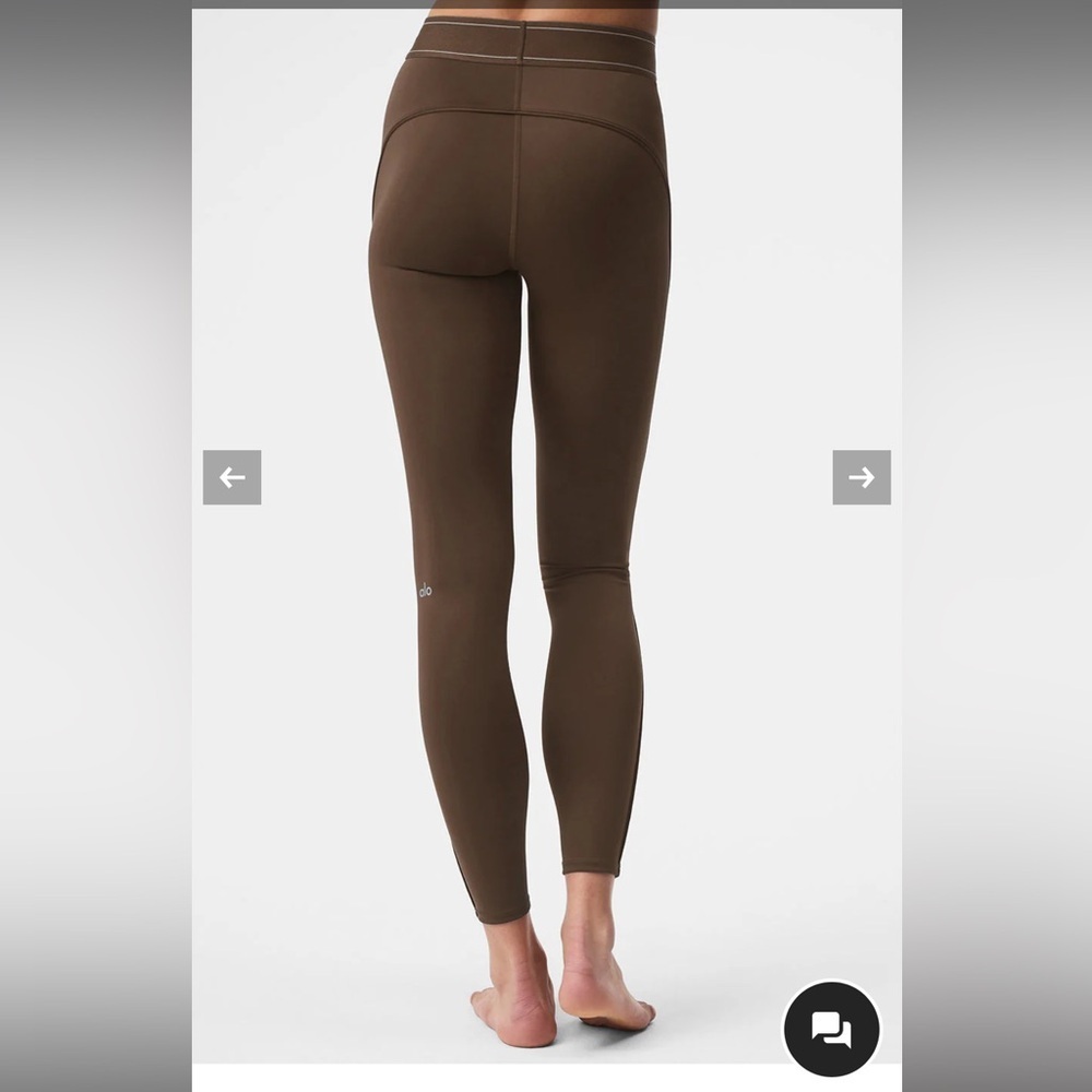 ALO Yoga Airlift High-Waist Suit Up Legging Small Core: Espresso NWT - Picture 3 of 6